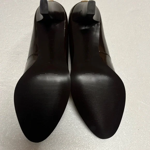 🆕 Lauren Ralph Lauren Two-Tone Brown Heels - Picture 4 of 7